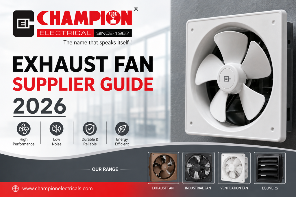 Exhaust Fan Supplier Guide 2026